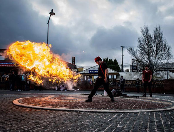 Sydney Fire Performers - Fire Twirlers - Sydney Performers - Roving Entertainment