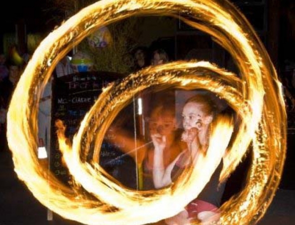 Sydney Fire Twirlers - Sydney Fire Performers - Roving Entertainers